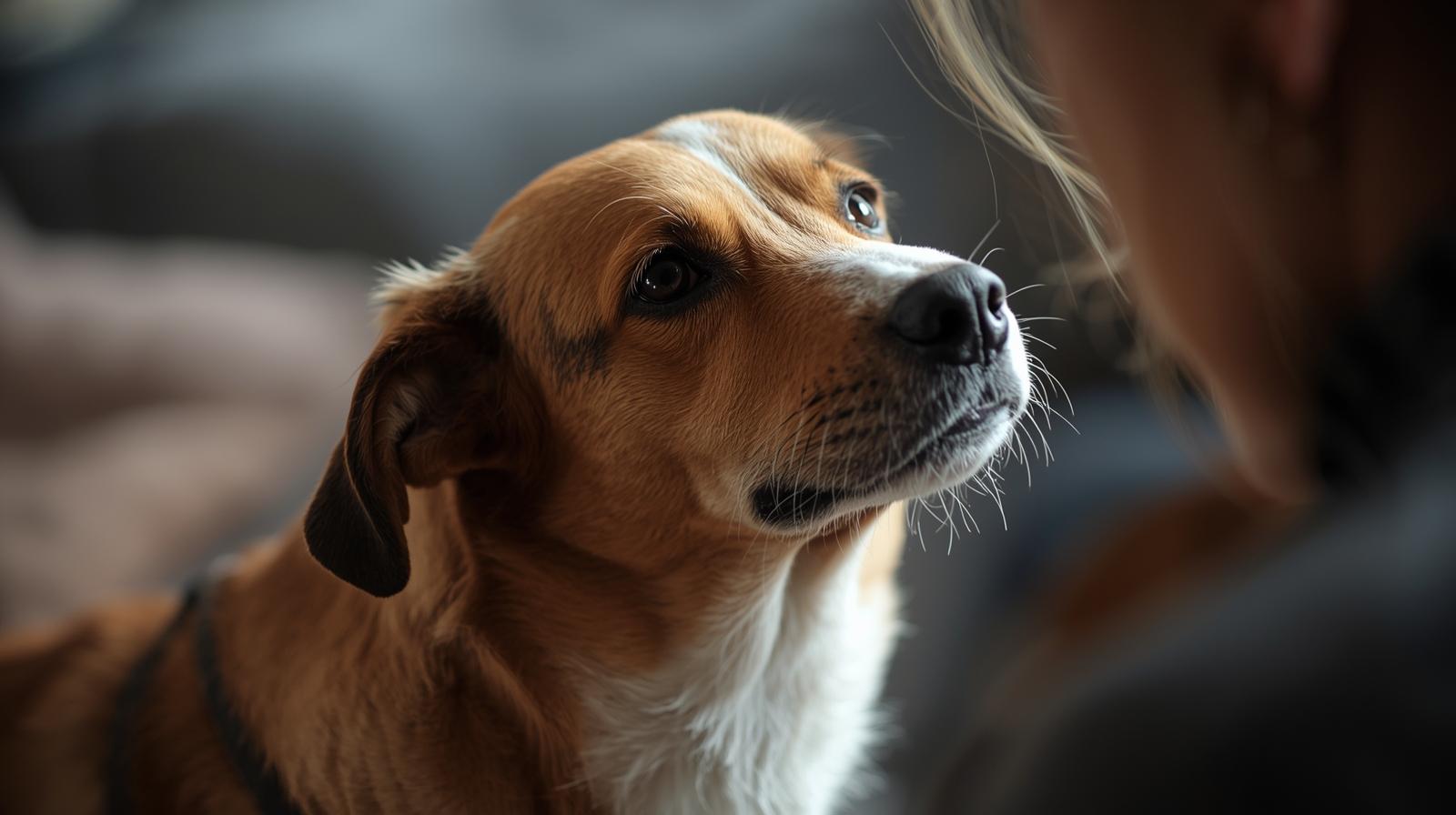 A pet owner tracks their car through a smart collar and phone app demonstrating how smart collars and pet wearables work.
